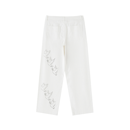 THE “DOVES” STRAIGHT LEG JEANS