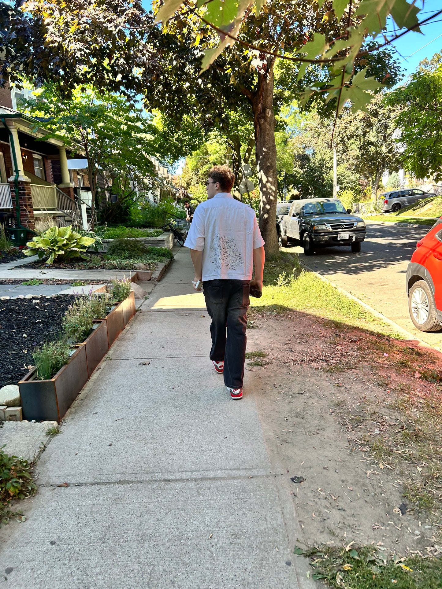 The "FLOWER BOY" button shirt